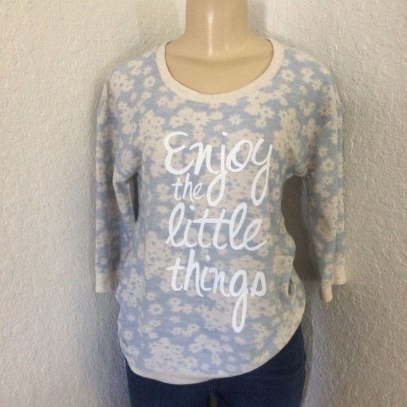 Sonoma Tops - Sonoma Enjoy the Little Things, 3/4 Sleeve Top XS